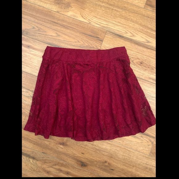 Floral Crochet Lace Skirt - Picture 1 of 1